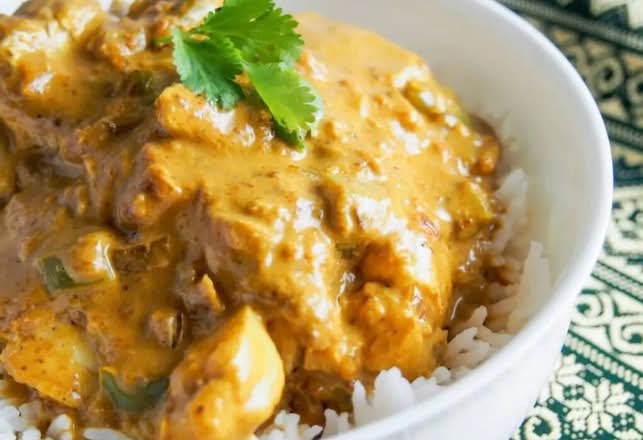 HK Curry Mix Vegetable on Rice 港式咖哩素菜飯